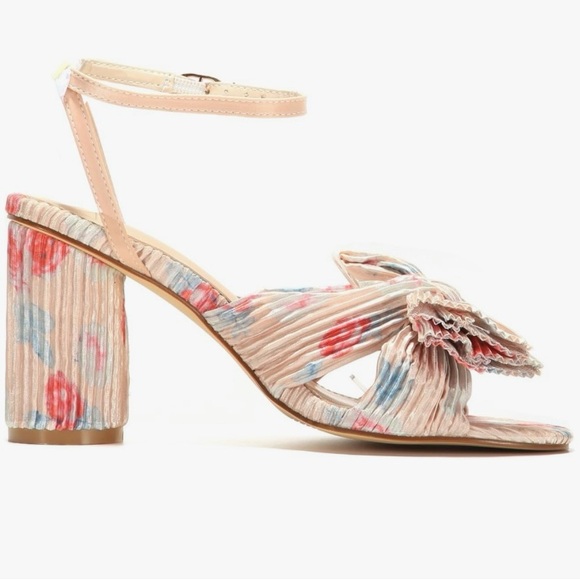 UP2STEP Vintage Velvet Chunky Block High Heel Sandal - Picture 3 of 5